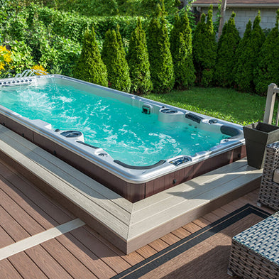 Swim Spa im Garten